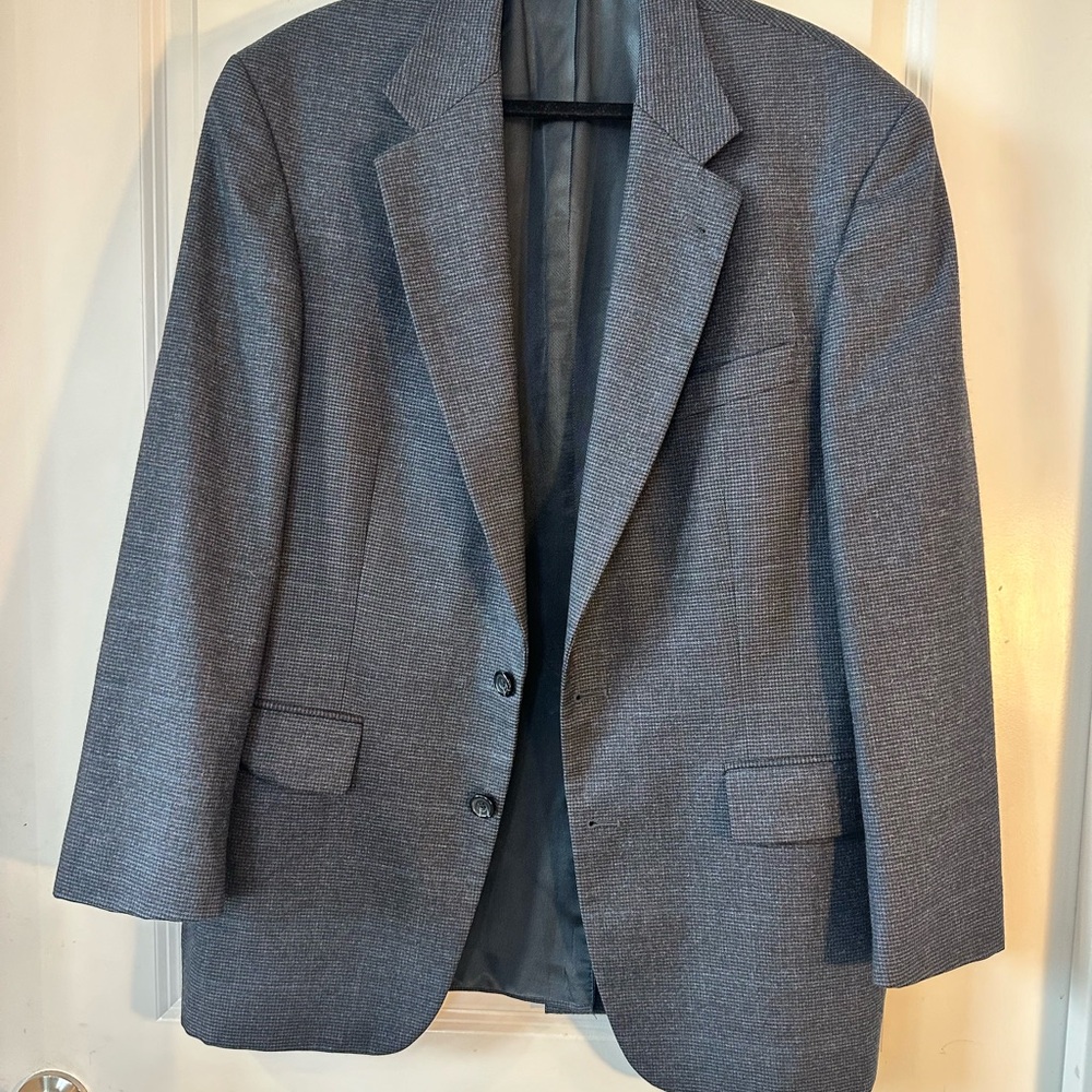 Oscar De La Renta Designer 2 Button Cashmere Blend Sport Coat/ Blazer, Size 42R